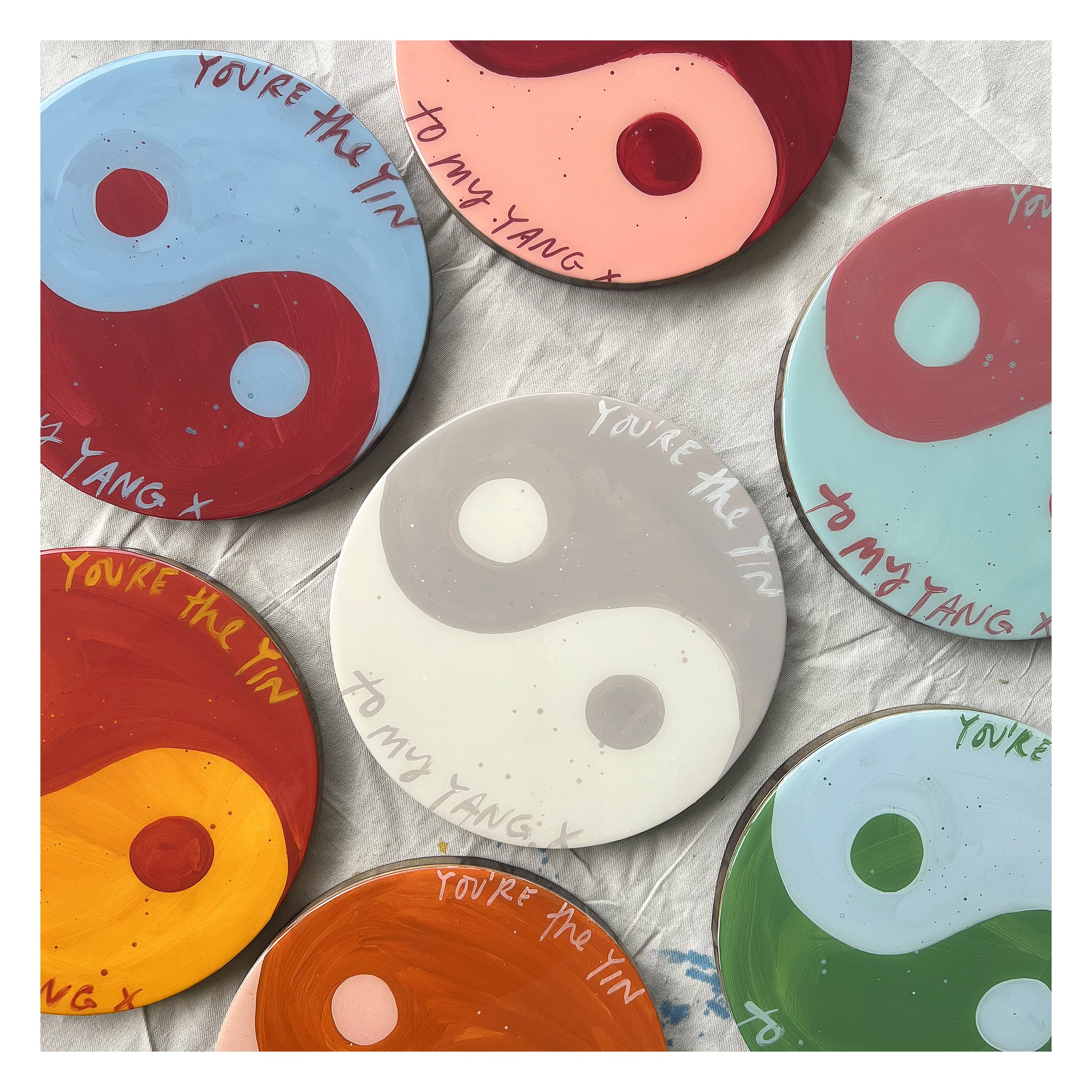 YIN YANG CIRCLE (Blue & red)