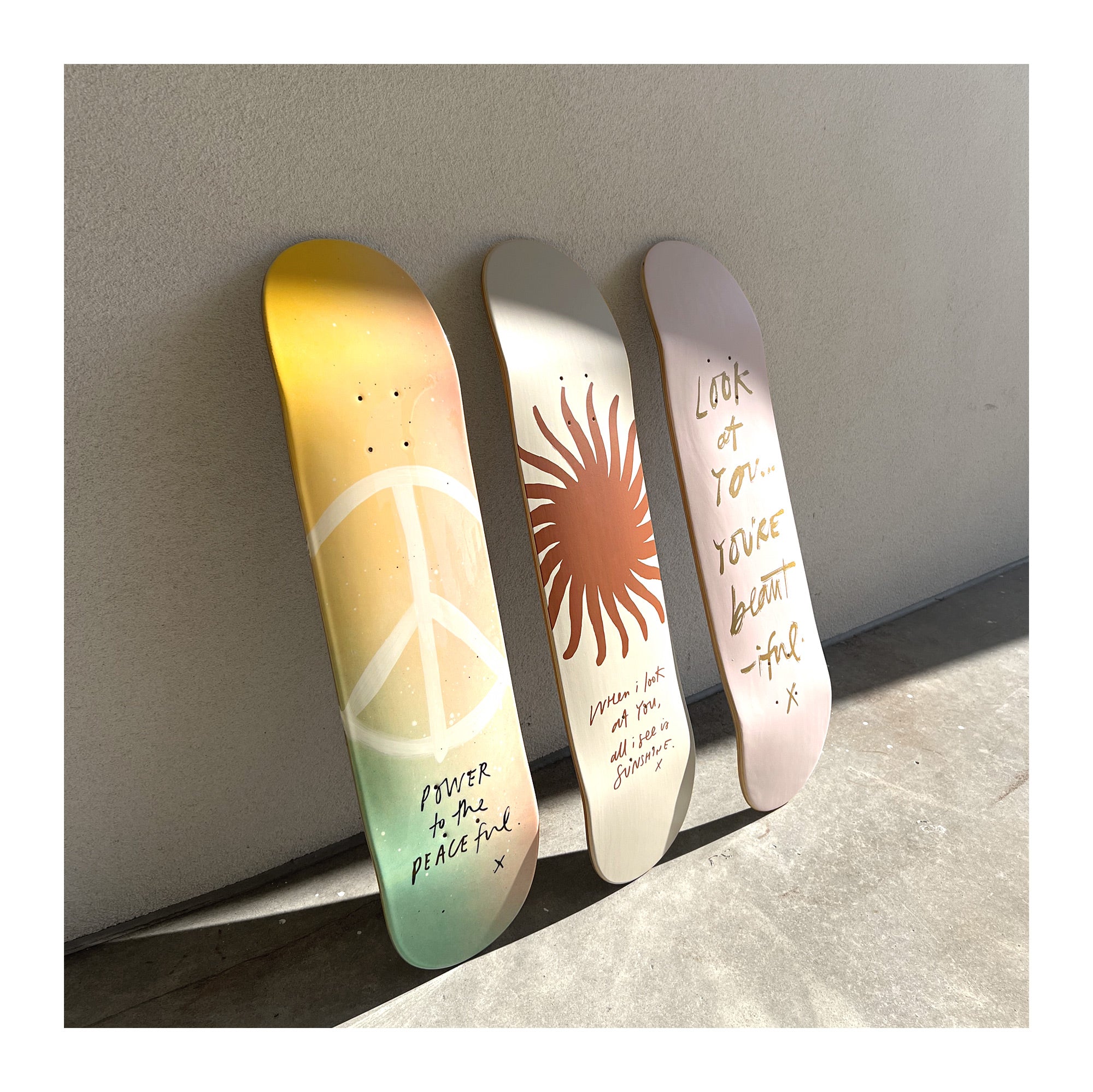 ALL I SEE IS SUNSHINE SKATEBOARD